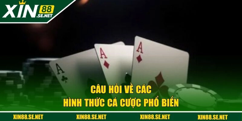 Câu hỏi về các hình thức cá cược phổ biến